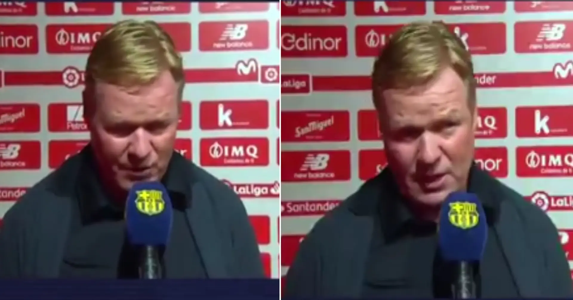 'The draw is fair': Ronald Koeman not disappointed with his team after Bilbao draw