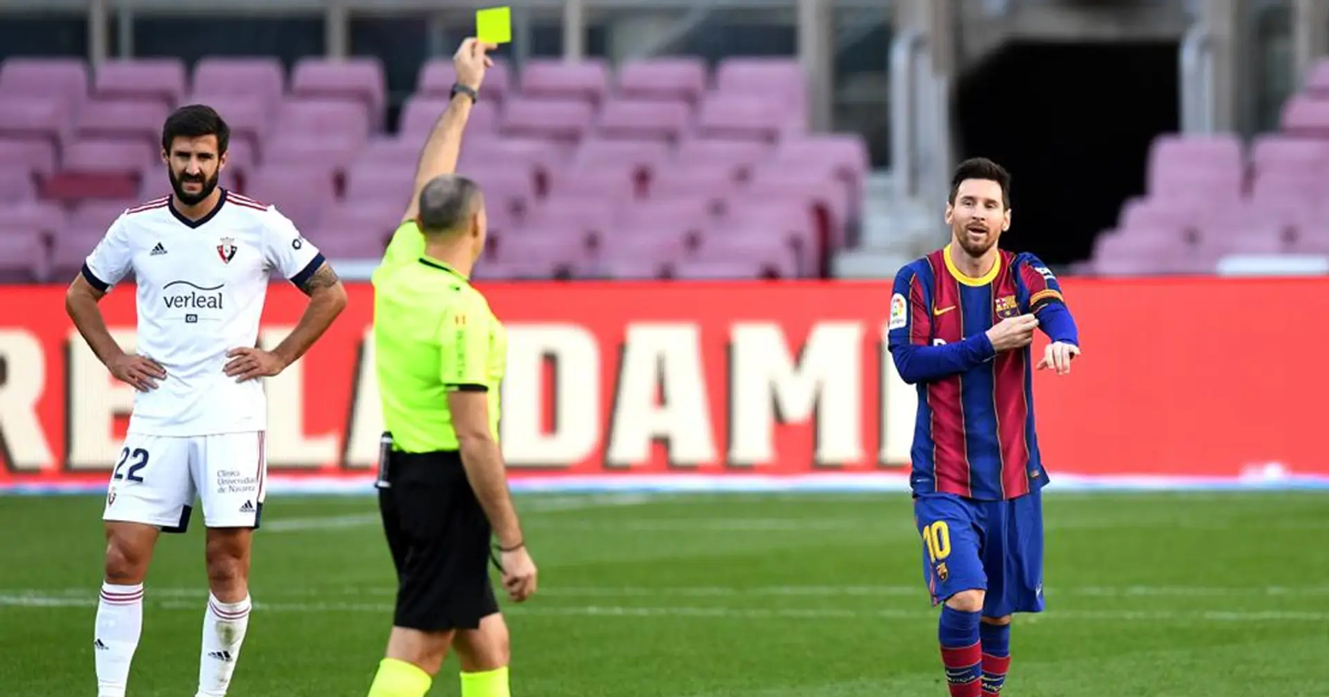 El Barça envía una carta a la RFEF para que anulen la amarilla a Leo Messi