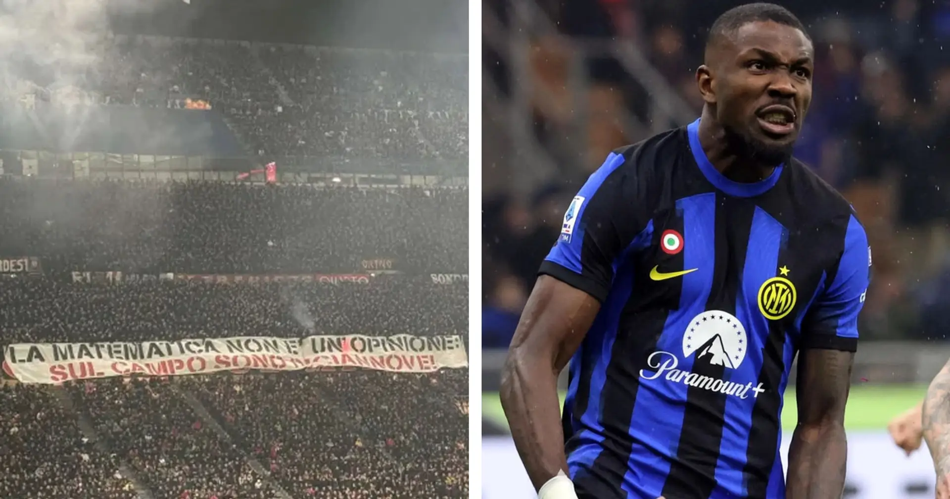 La Curva del Milan provoca: "Sul campo sono diciannove". L'Inter risponde con 2 gol in 49'