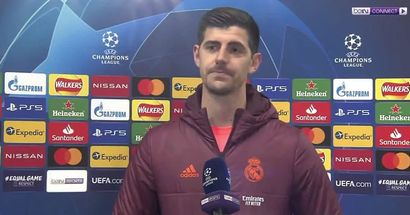 Courtois says Real Madrid will play better after getting whistled by fans