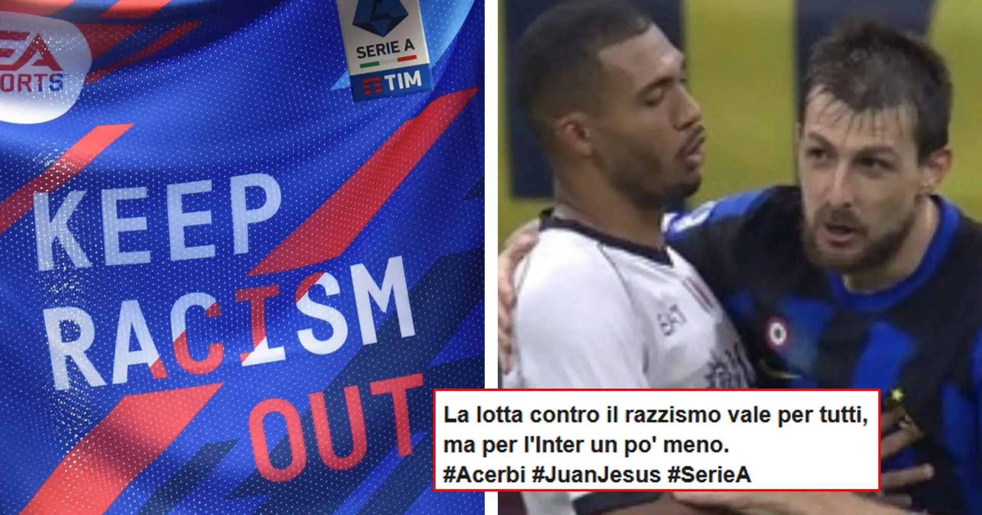 Acerbi assolto dalle accuse di razzismo dopo Inter-Napoli, la rabbia dei tifosi del Milan: "Lo schifo continua"