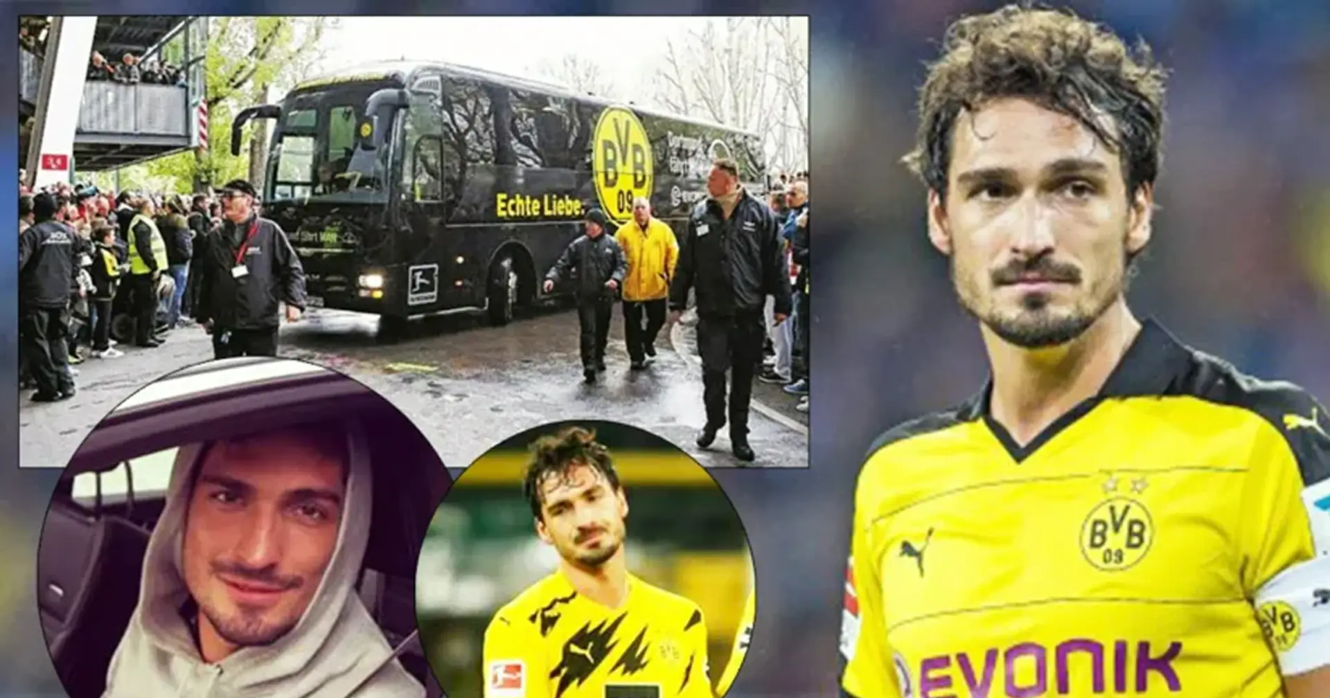 Borussia Dortmund 'olvidó' a Mats Hummels en otra ciudad, ningún jugador en el autobús del equipo notó su ausencia
