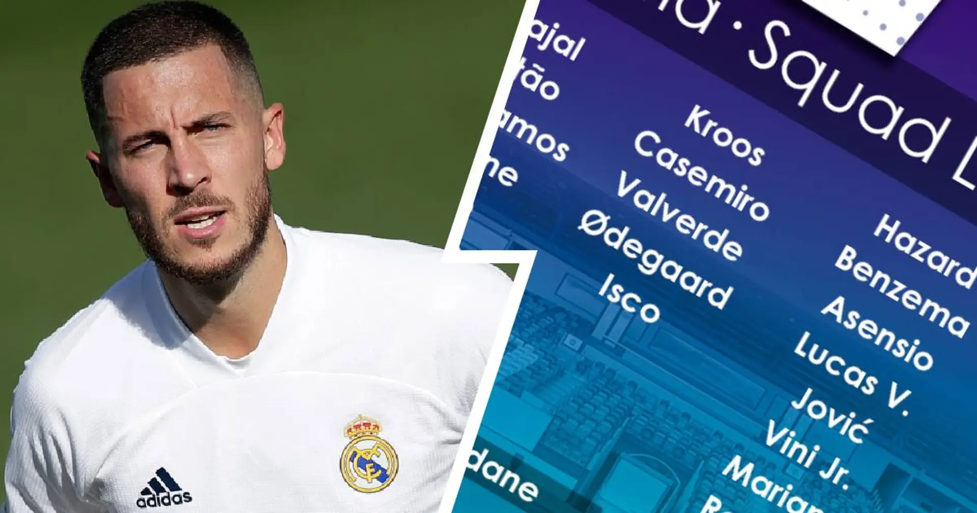 Hazard back as Real Madrid announce 24-man squad for Granada clash