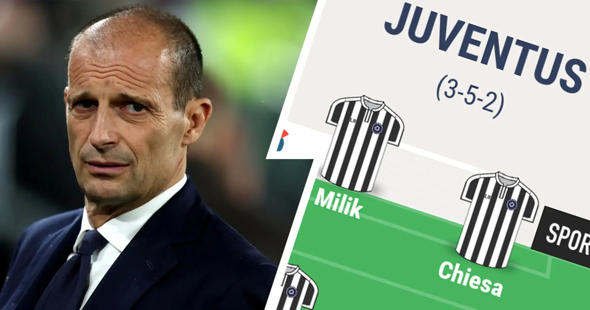 Alcuni giocatori sono già 'lontani' da Torino: Allegri studia 2 novità in vista di Udinese-Juventus