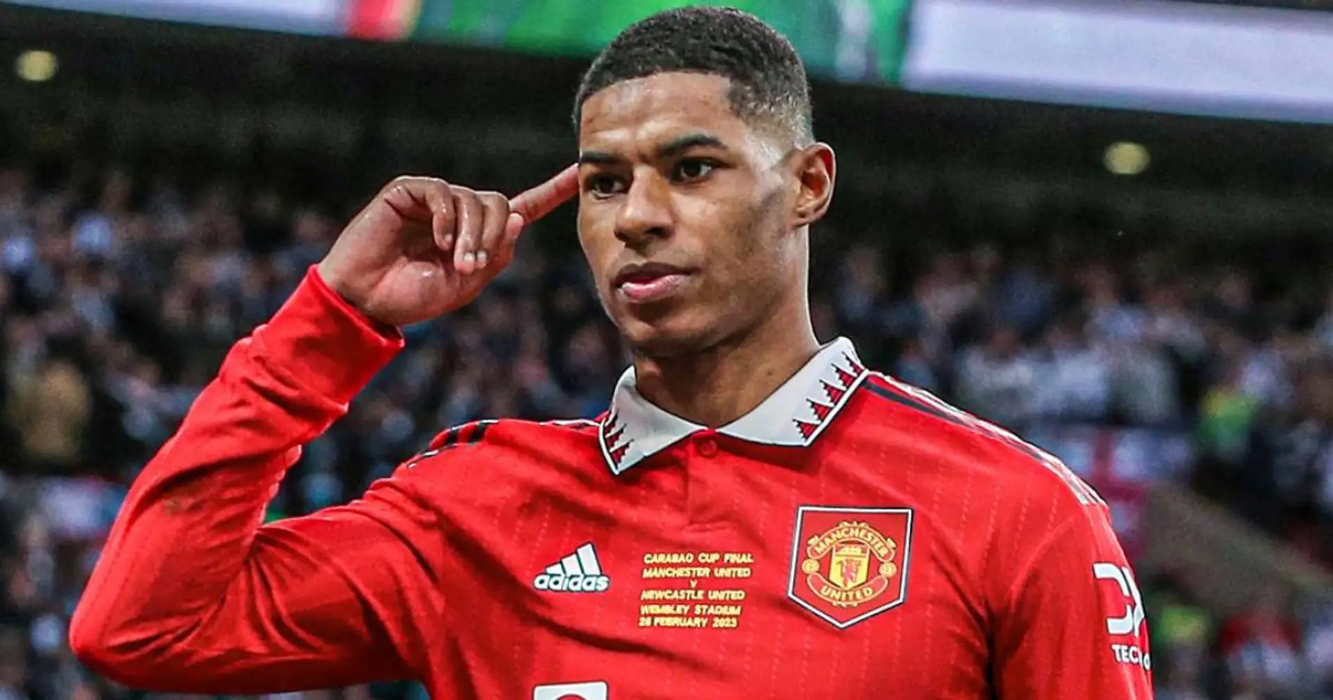 'I couldn't do it without you': Rashford sends message to fans, teammates for double awards 