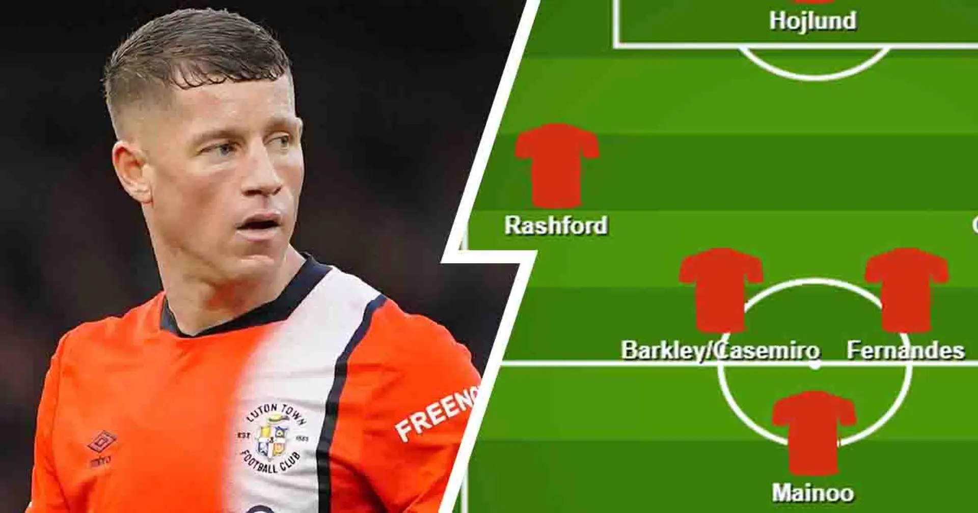 Two ways Man United could potentially line up with Ross Barkley next season - shown in pics