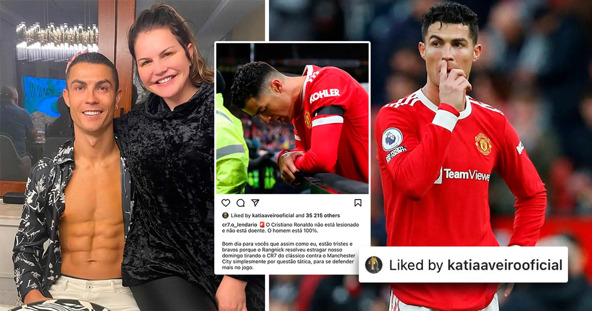 Ronaldo's sister likes Instagram post claiming he wasn't injured vs Man  City - Football 