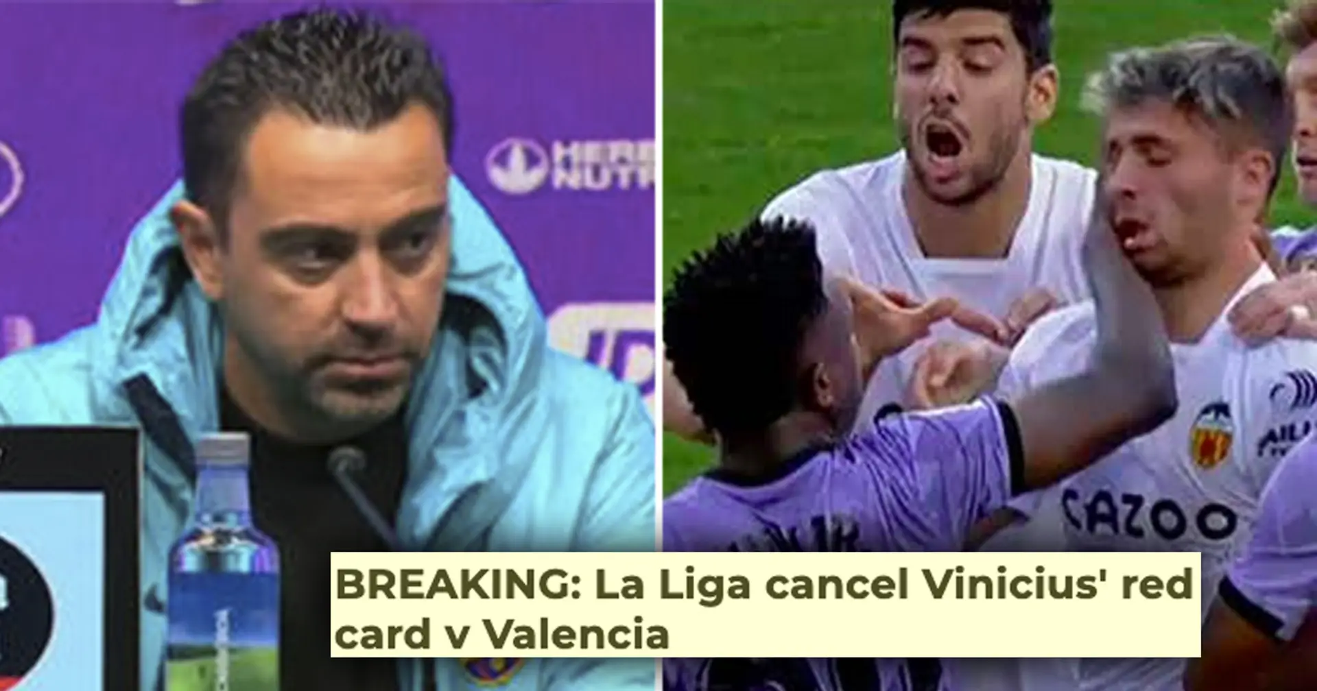 "Ich bin sehr überrascht": Xavi reagiert auf die Annullierung von Vinicius' roter Karte durch La Liga wegen Rassismus