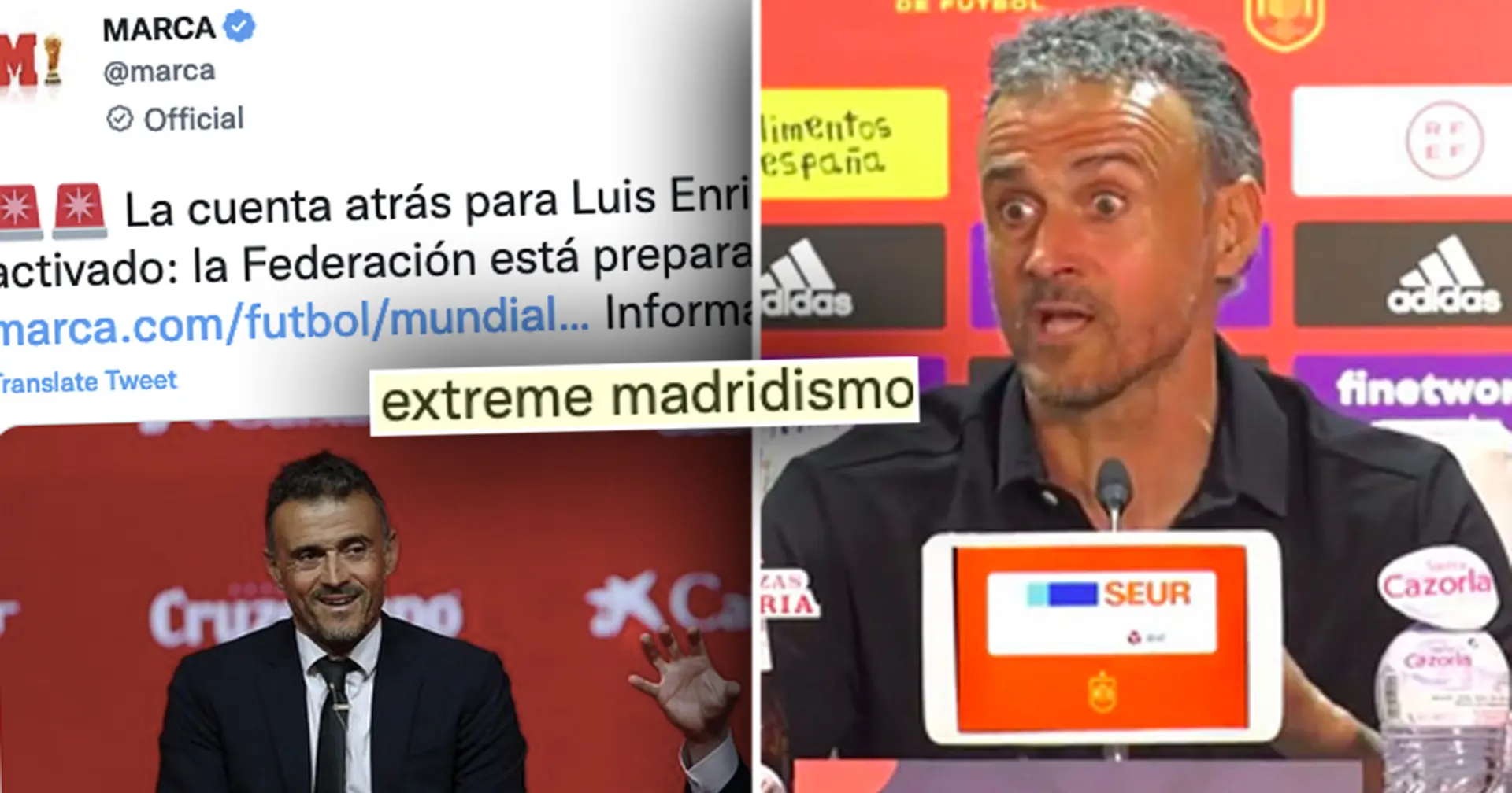 'You post it in the middle of the World Cup?!': Spain fans slam pro-Madrid media for Luis Enrique article