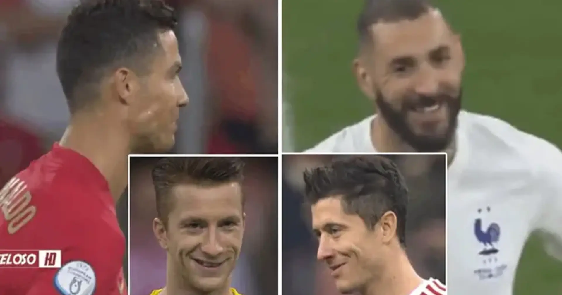 Ronaldo y Benzema recrean el famoso momento Reus-Lewandowski