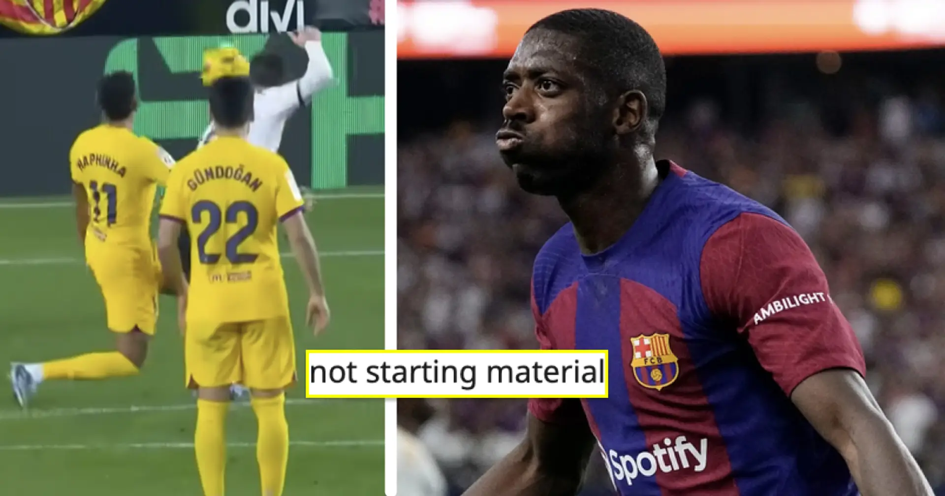 'Nowhere near Dembele levels': Cules deliver verdict on one player after Valencia game