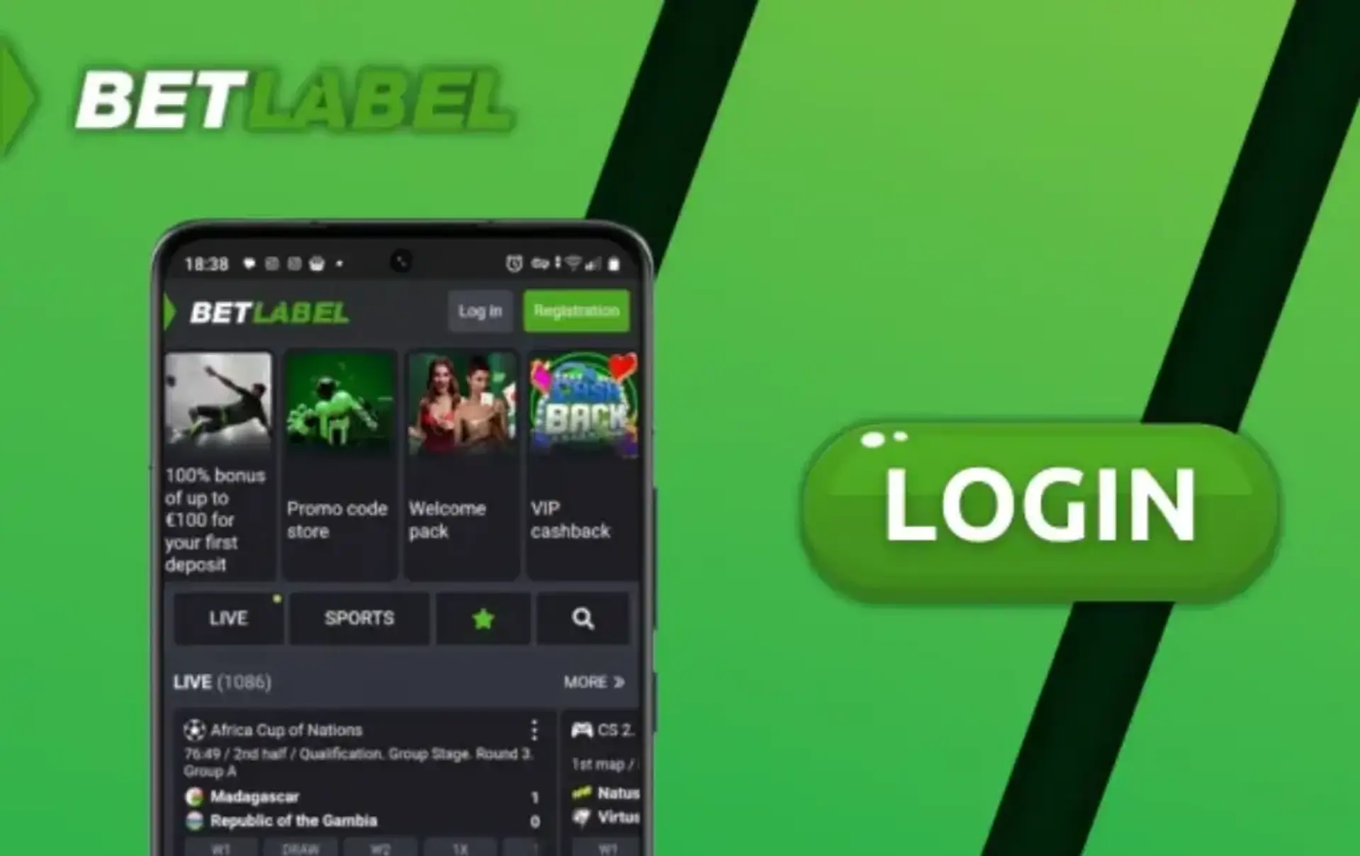 NV Casino App Interface auf einem mobilen Gerät