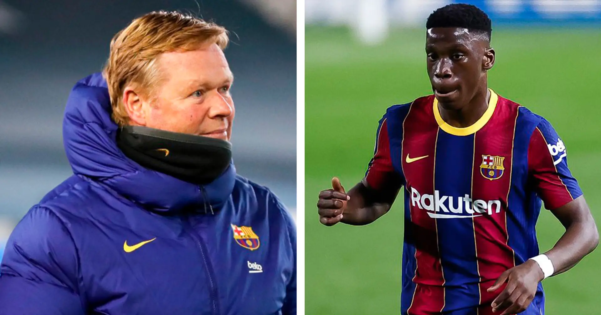 Moriba reportedly won't travel for Barca B game as Koeman wants to keep him in first team