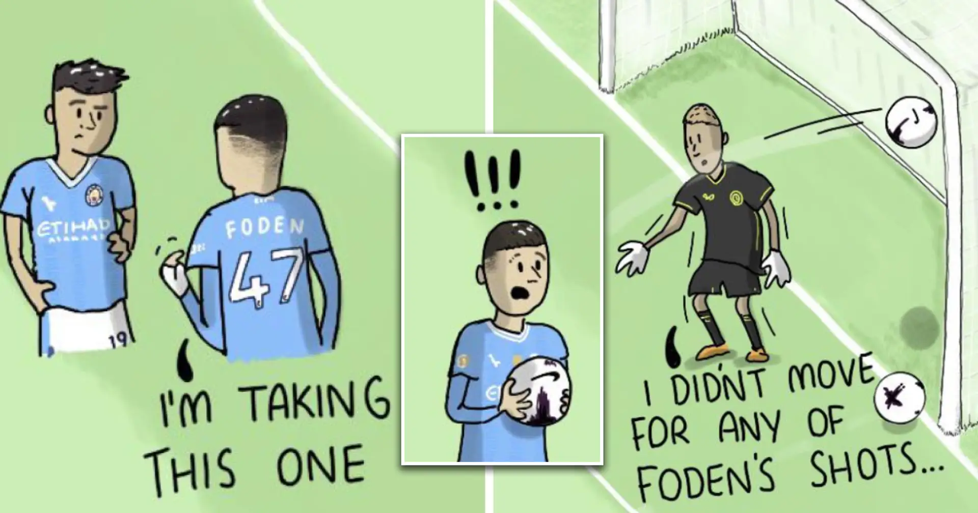 Fan describes Man City vs Aston Villa match in one cartoon