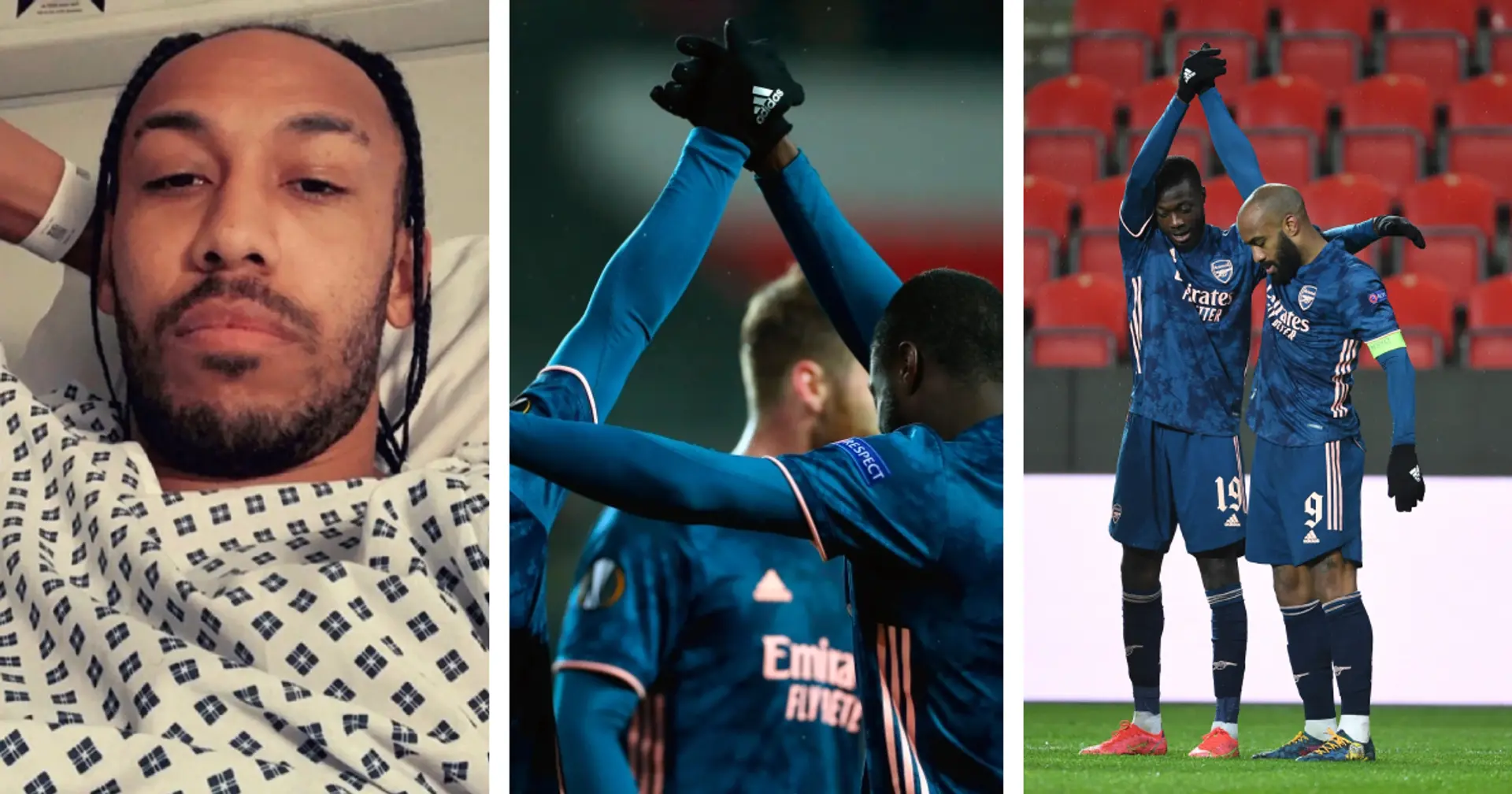 Lacazette and Pepe paid tribute to malaria-striken Aubameyang with incredible gesture against Slavia