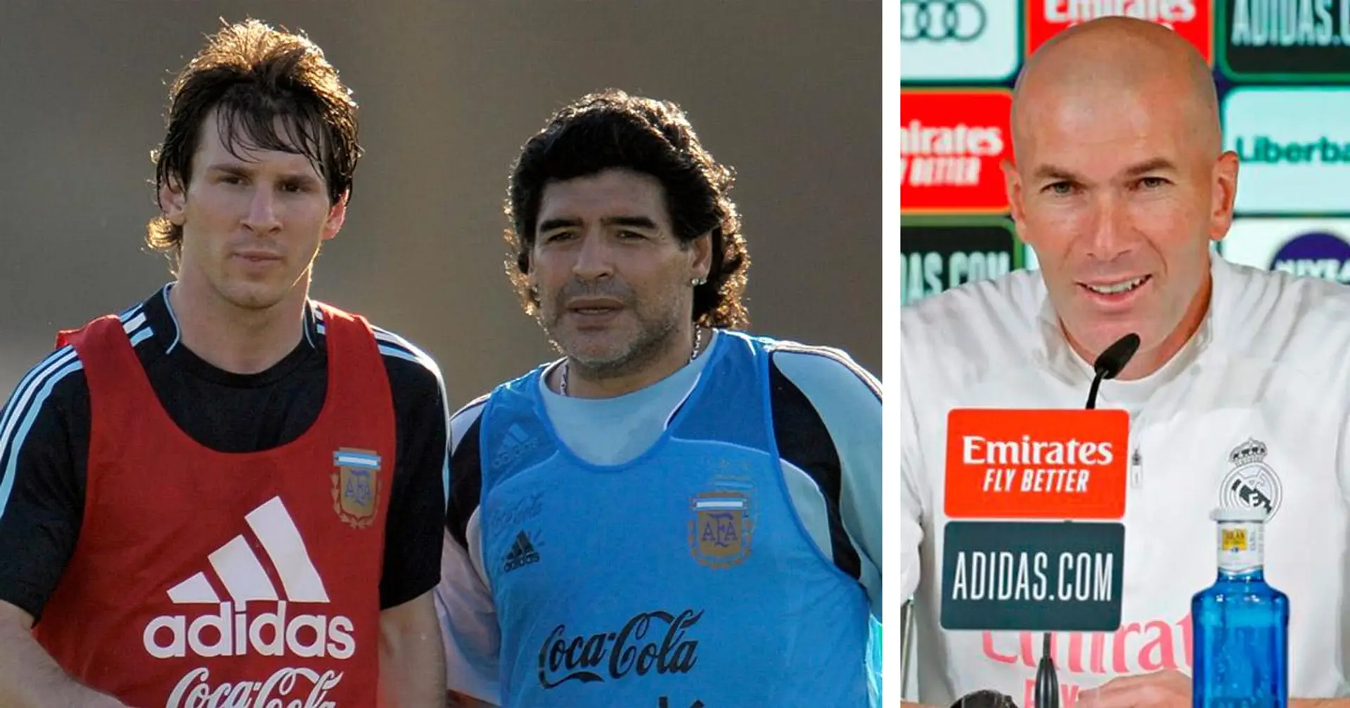Maradona, Pele y Zidane, los tres grandes de la historia que