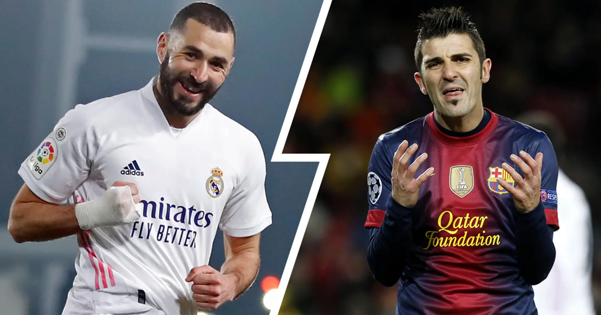 Benzema climbs list of La Liga's all-time goalscorers – he's now close to beating Barca great David Villa