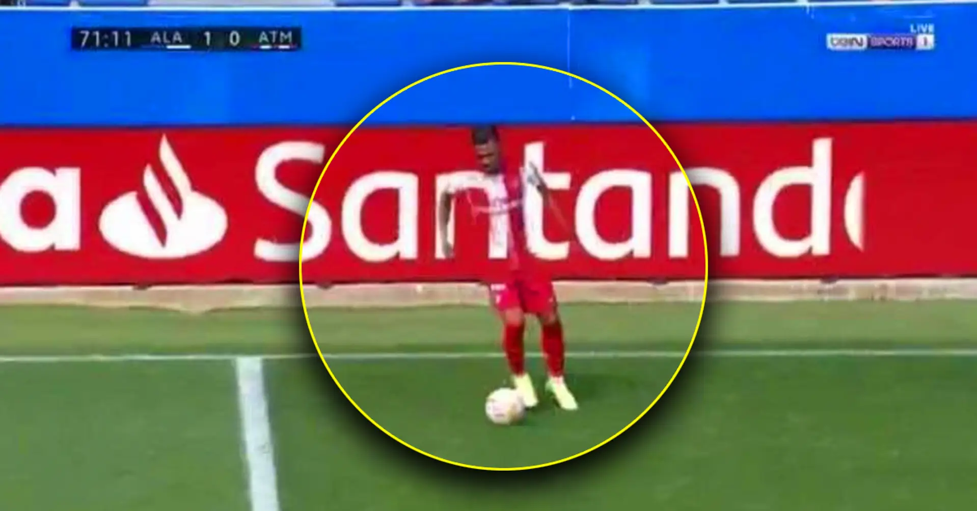 Magic Trick. Incredible optical illusion caught on camera during La Liga match