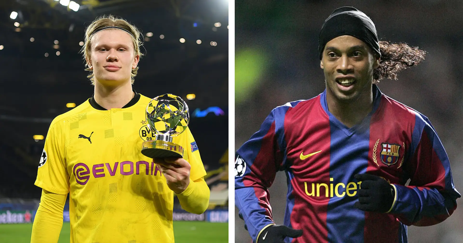 Barca-linked Haaland scores more CL goals that Ronaldo Nazario, Ronaldinho and Totti before turning 21