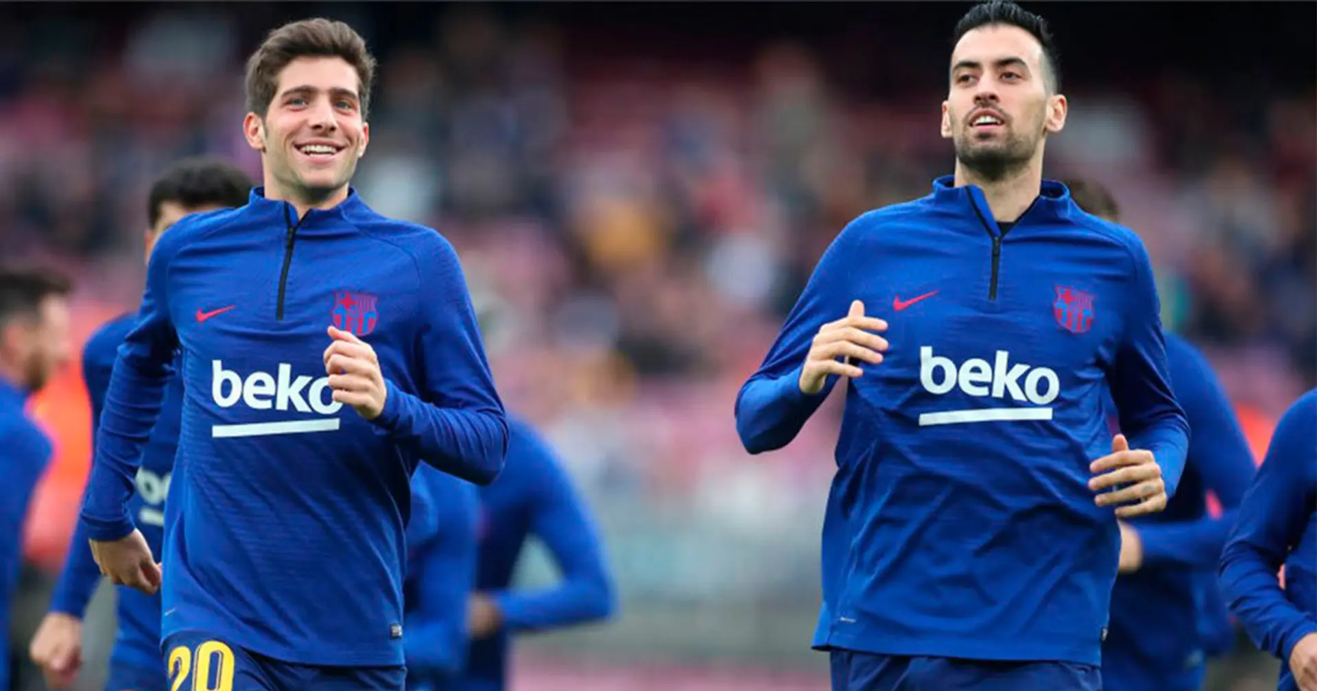 Are you alright with Barca's plan to keep both Busquets and Sergi Roberto?