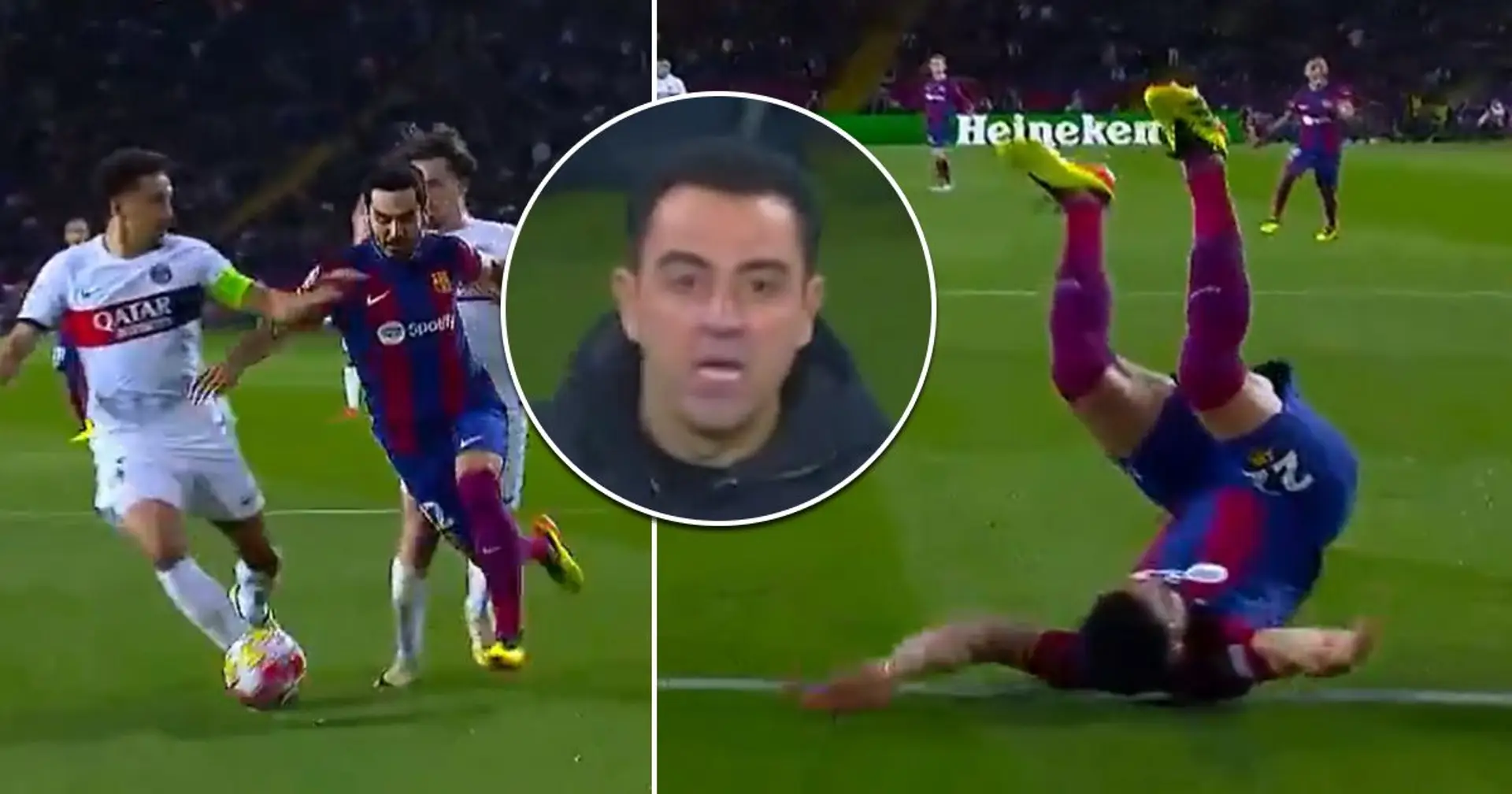 Al Barça se le negó penalti claro ante el PSG: Gundogan recibe una tarjeta amarilla en lugar de un penalti