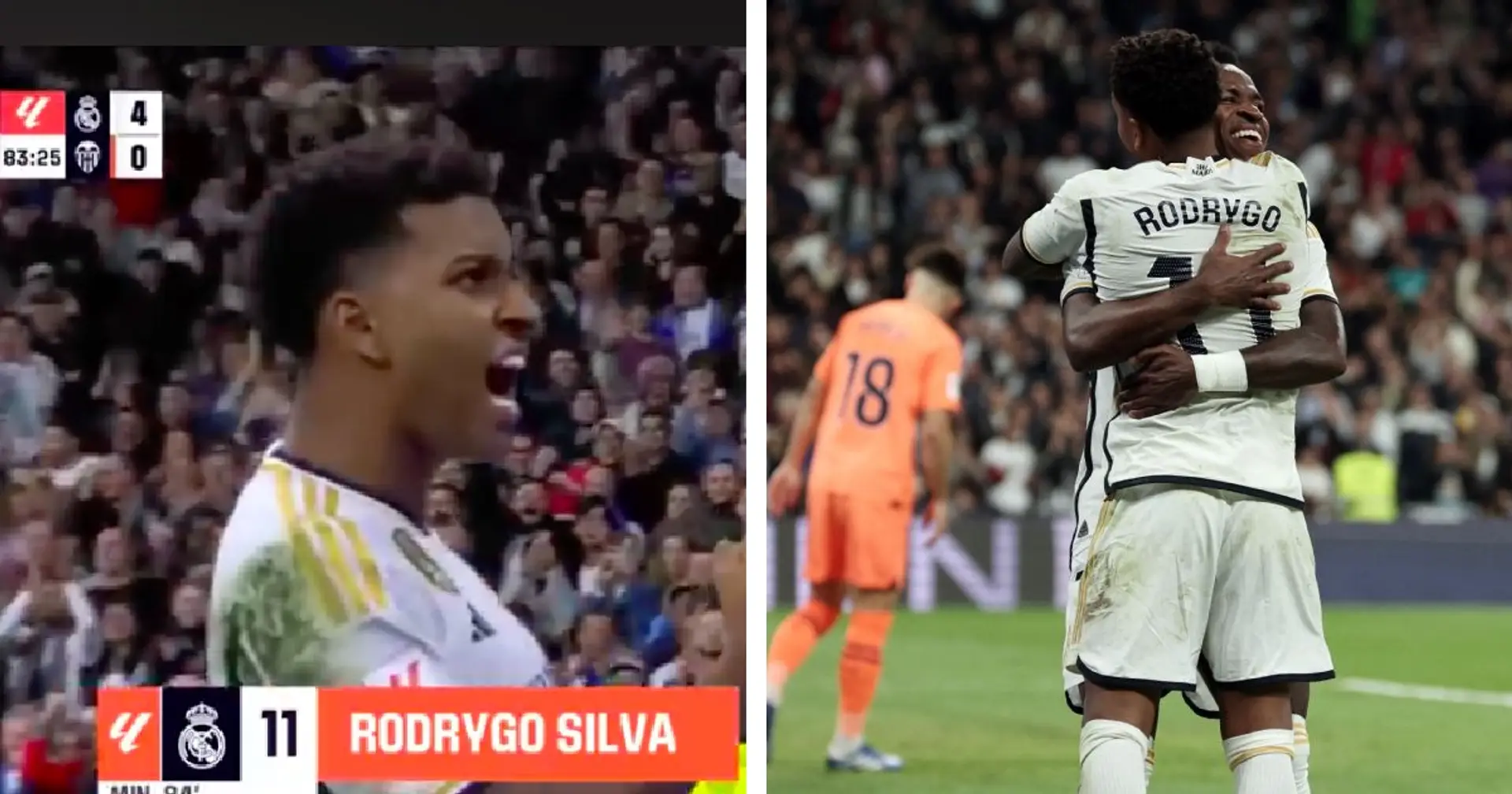 REPÉRÉ : Premier joueur du Real Madrid à féliciter Rodrygo après le doublé contre Valence – pas Vini