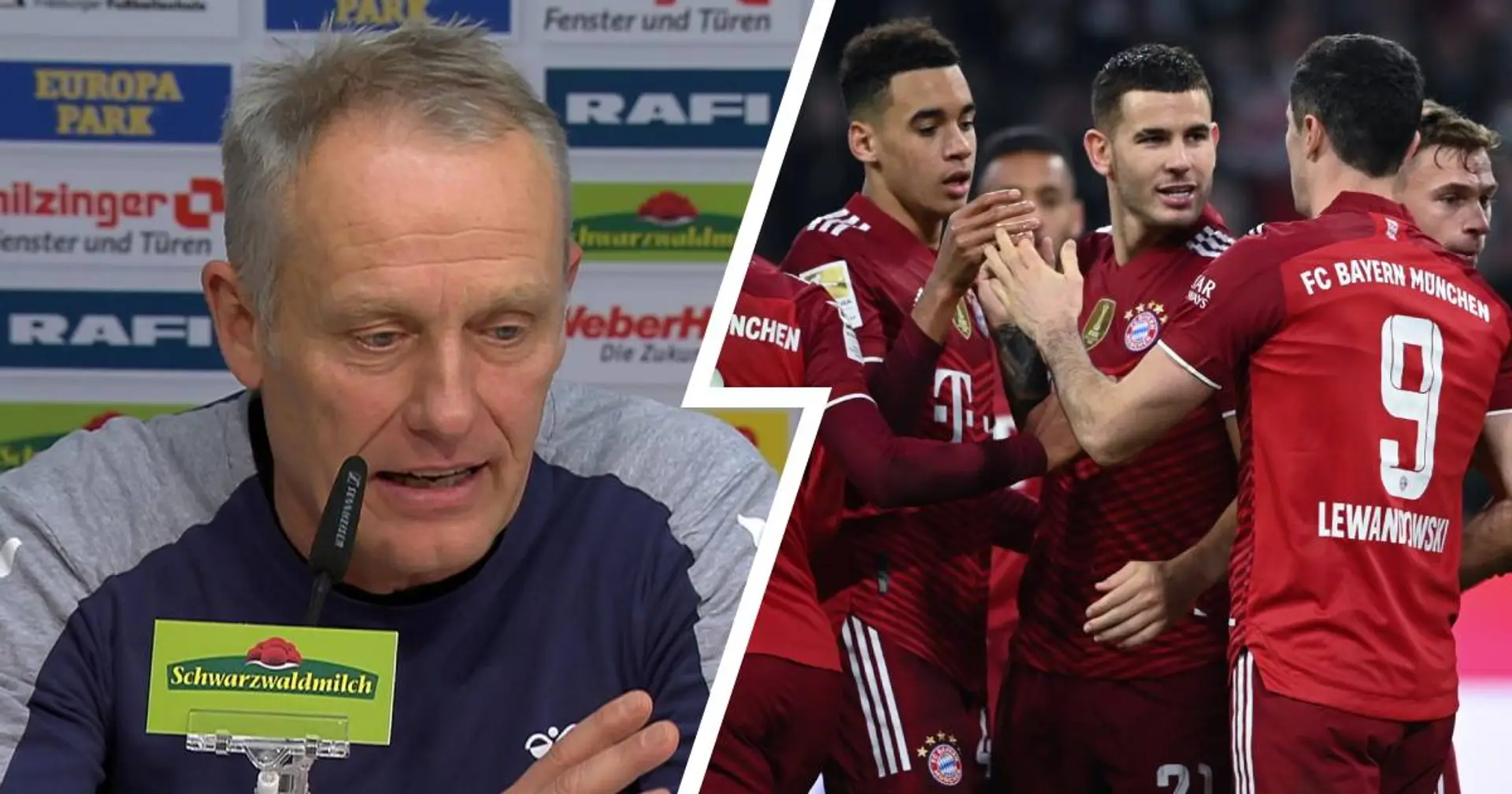 Christian Streich: Ich möchte ein Video mit Bayern-Szenen schneiden, um meinem Team zu zeigen, warum Bayern so gut ist