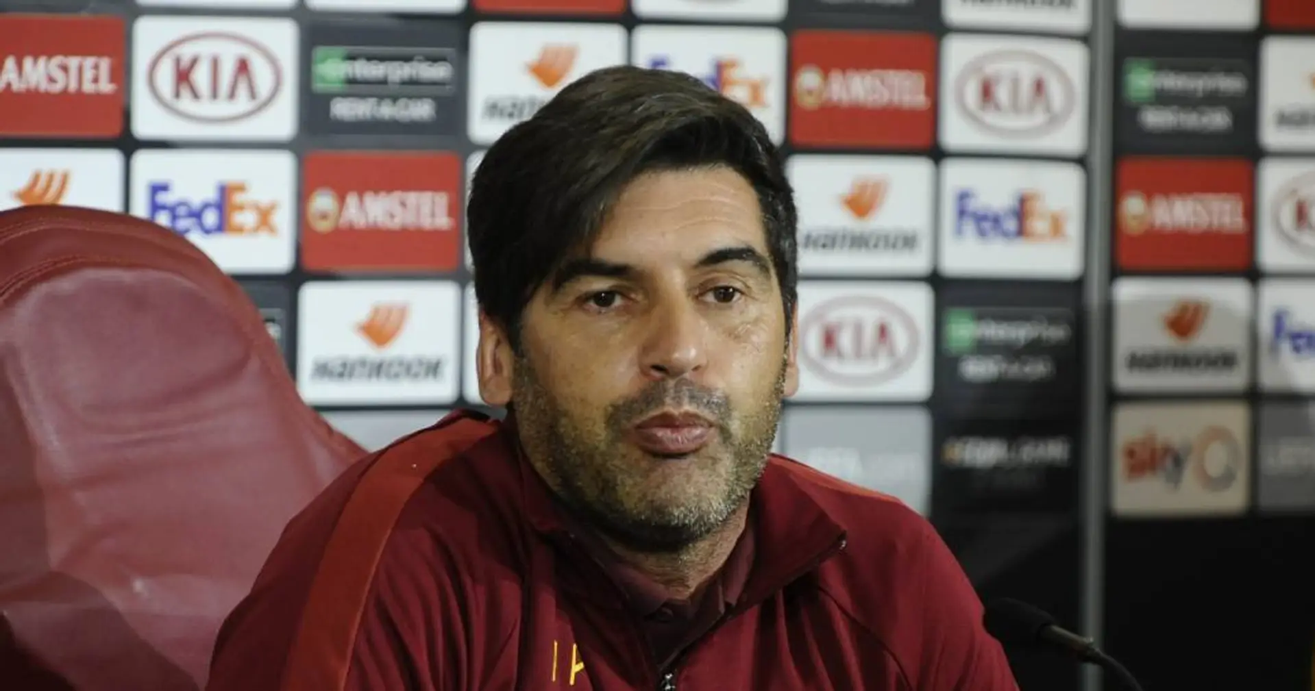 Fonseca: "È stato un grande piacere essere allenatore della Roma e un orgoglio fare parte del calcio italiano"