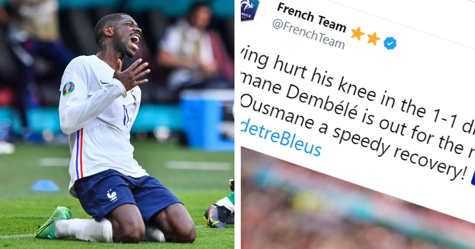 Oficial: Francia confirma que Ousmane Dembélé estará fuera por el resto de la Euro