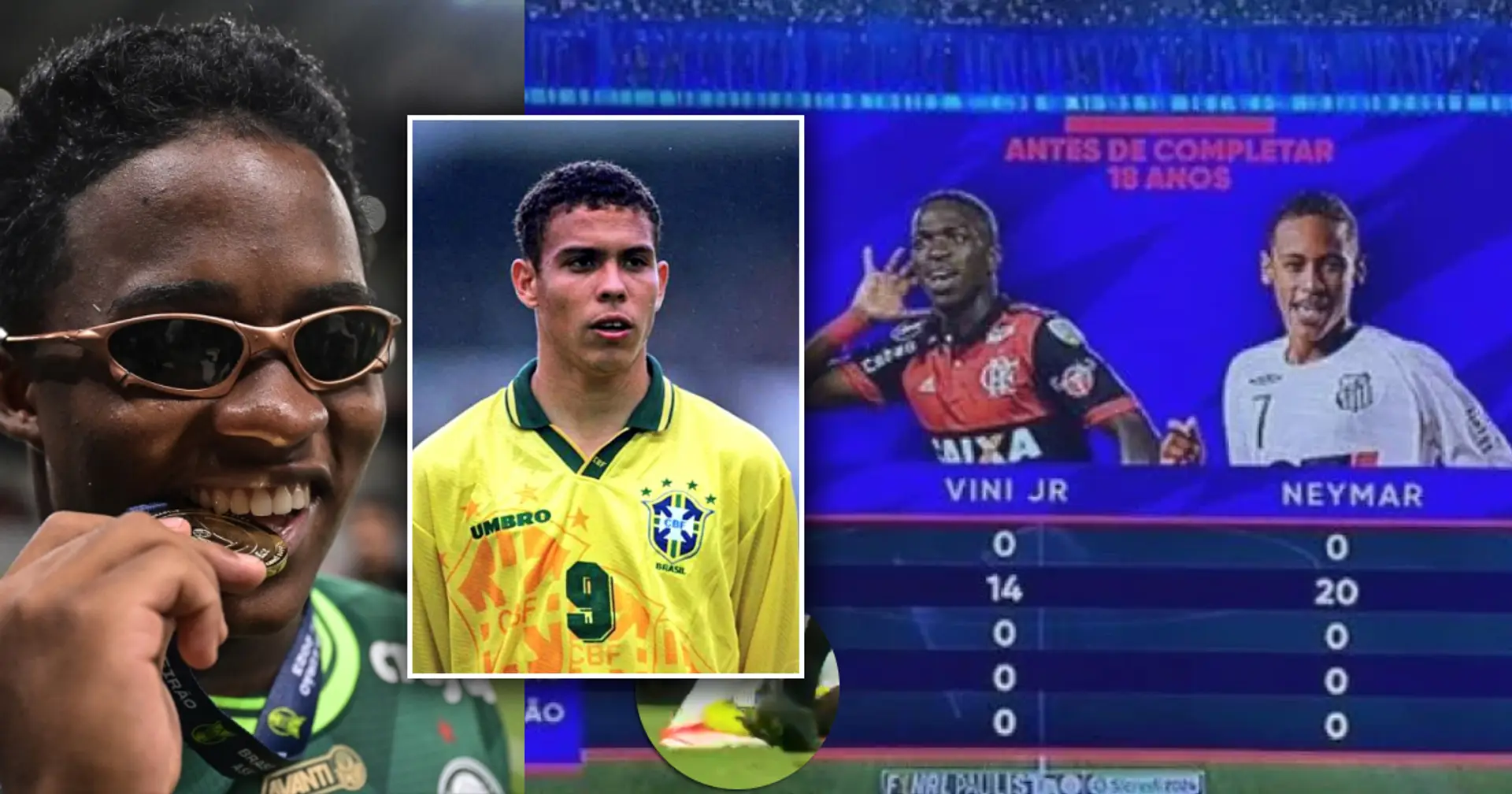 Comparaison entre Endrick, Neymar, Ronaldo et Vini Jr au même âge – la différence va vous choquer