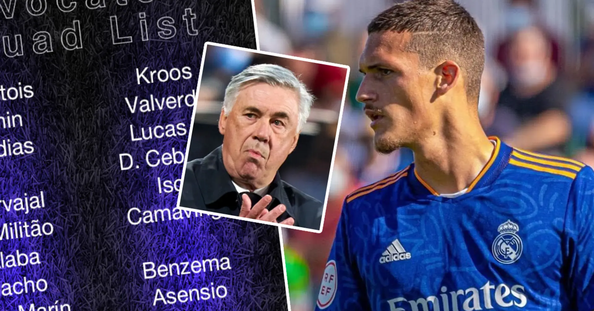 2 Castilla starlets in: Ancelotti names 20-man squad for Osasuna clash