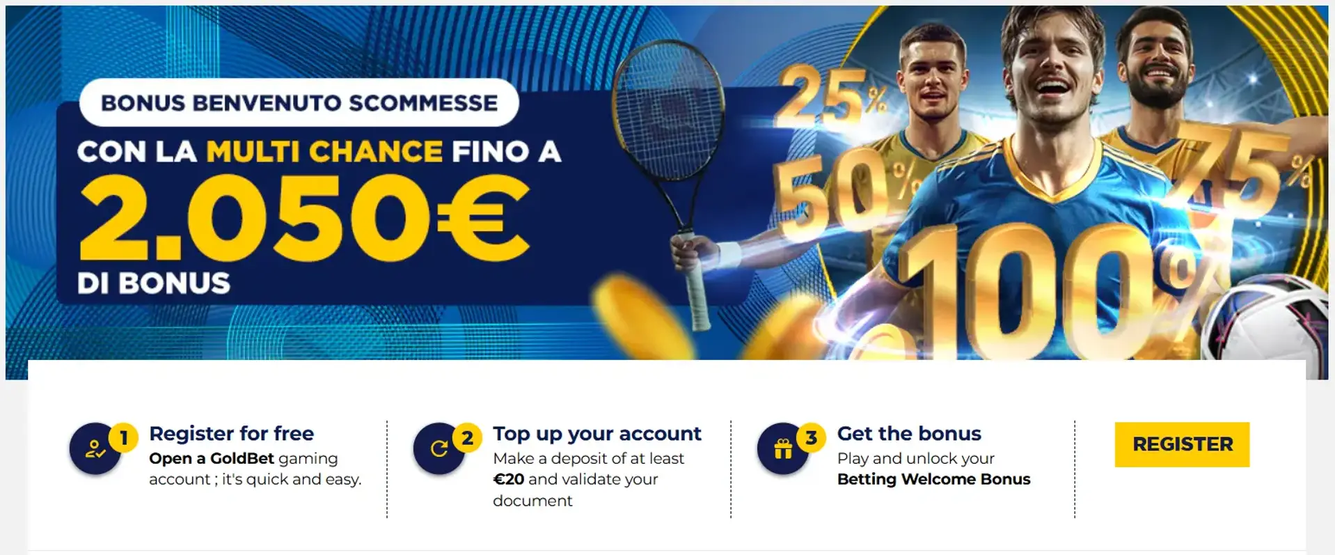 Goldbet scommesse