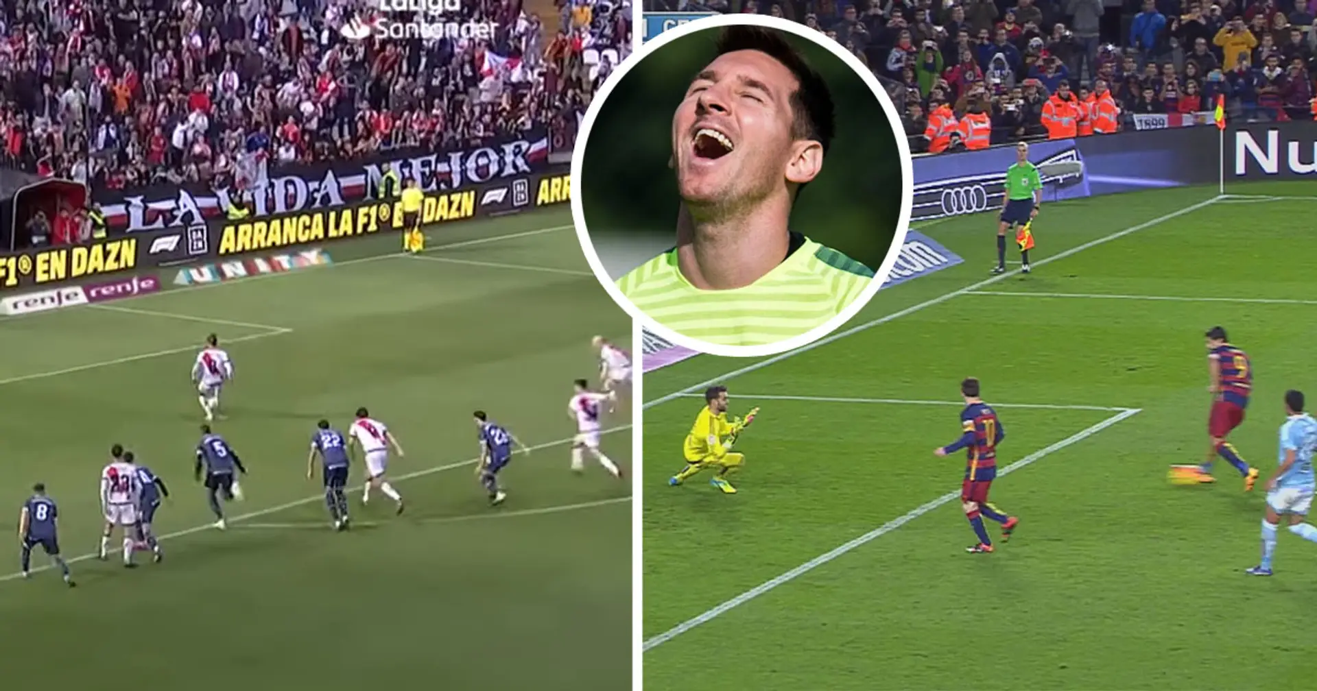 Rayo Vallecano duo attempt Messi-Suarez penalty kick, fail miserably 