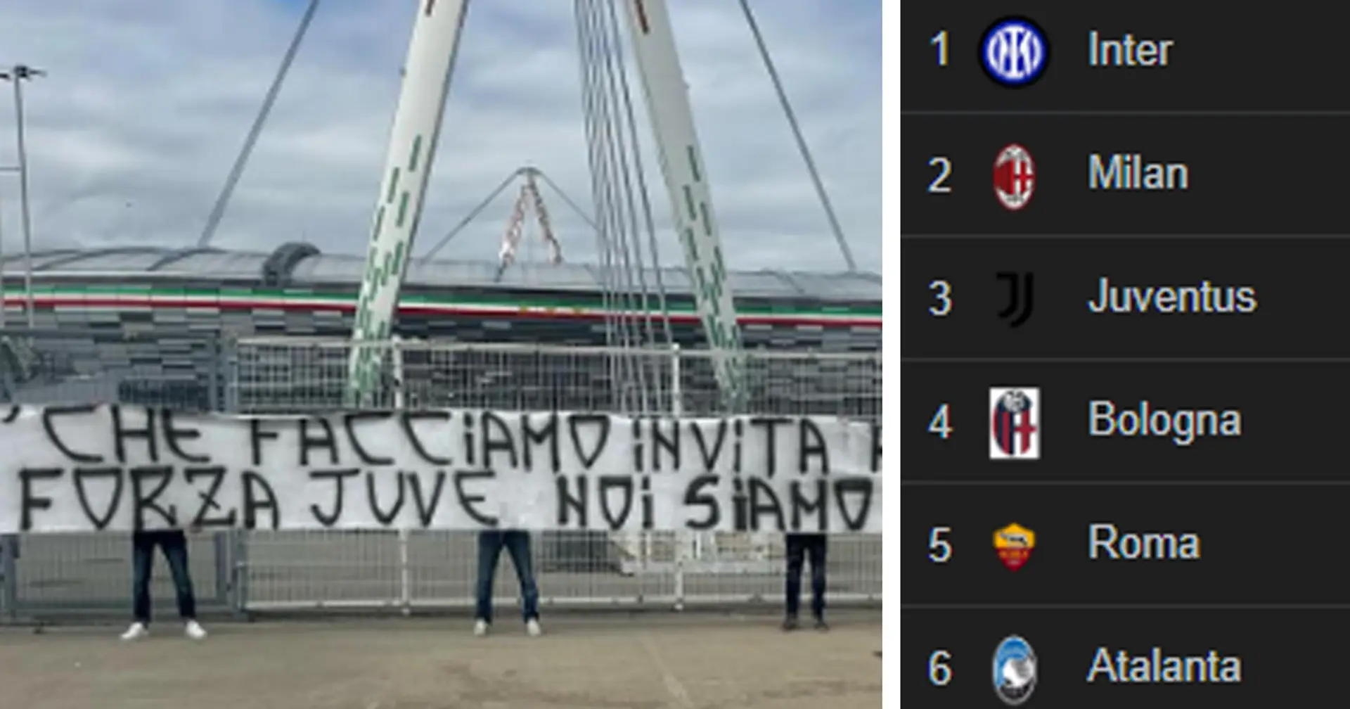 Con la Lazio bisogna cambiare marcia! Striscione della Curva Sud fuori dallo Stadium: "Noi siamo la Serie A"