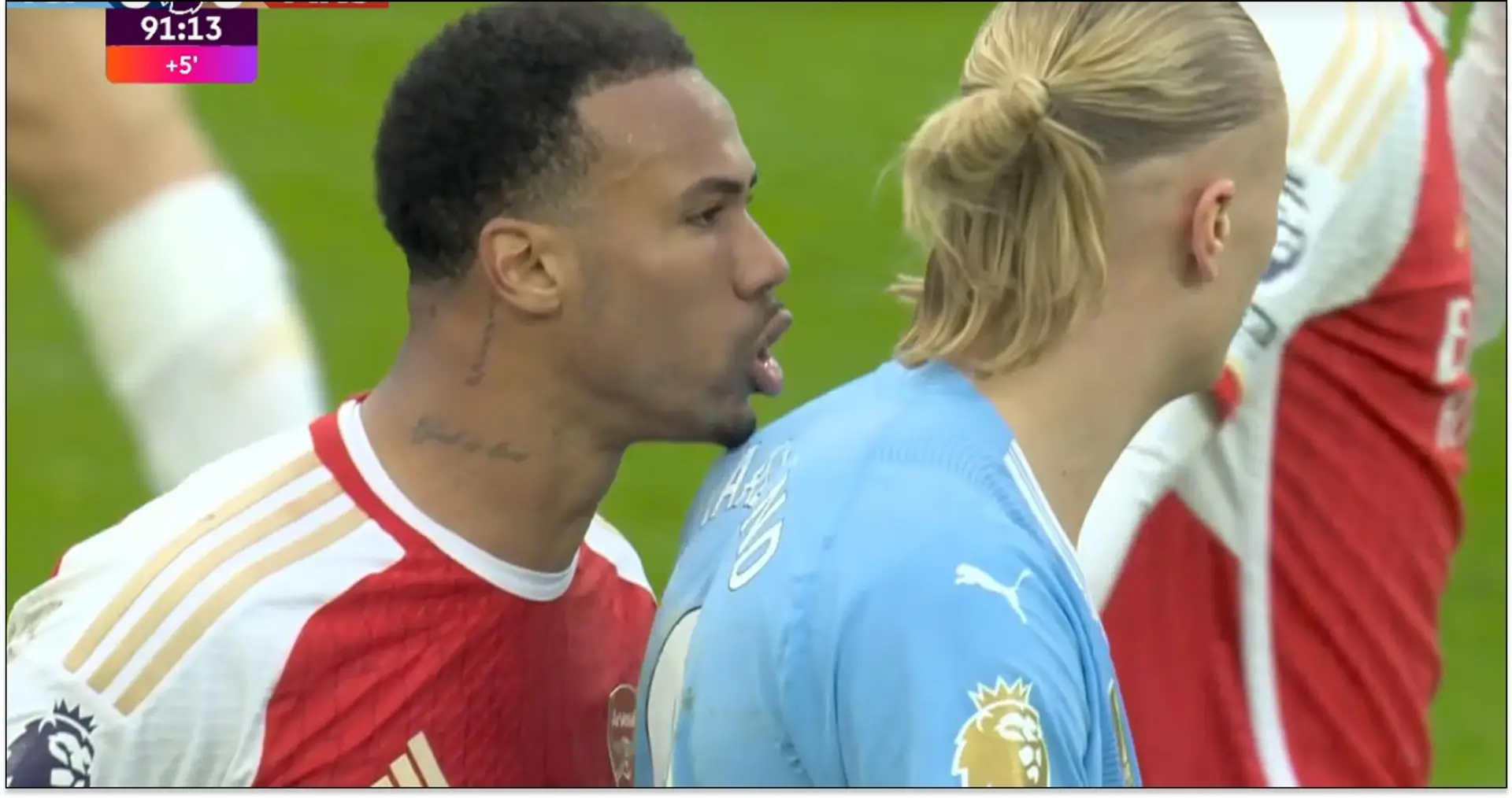 Gabriel & Haaland face off during & after Arsenal v City — what happens next