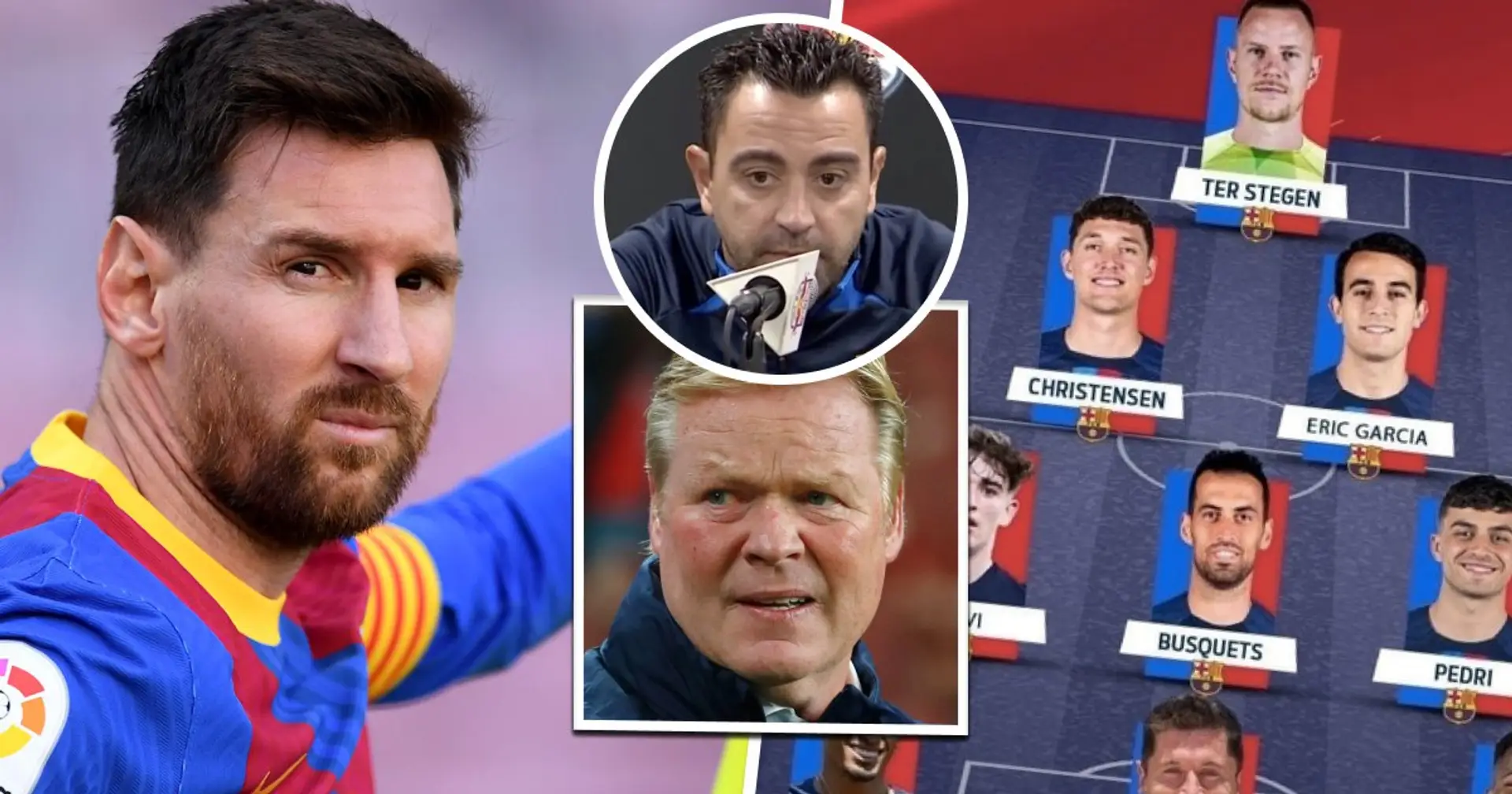Wie sich Barca-Startelf verändert hat, seit Messi das letzte Spiel im Blaugrana-Trikot bestritten hat