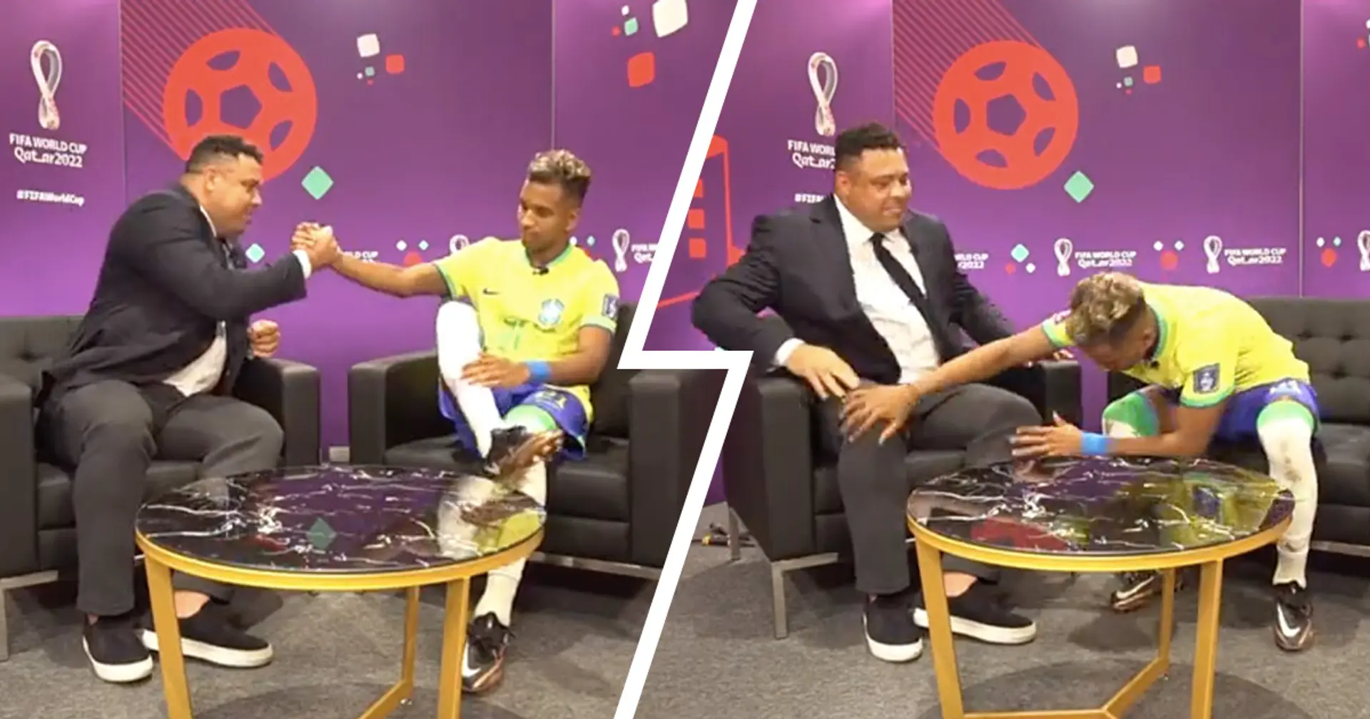 Rodrygo meets Ronaldo after Switzerland win, shows one gesture that makes Brazil legend laugh
