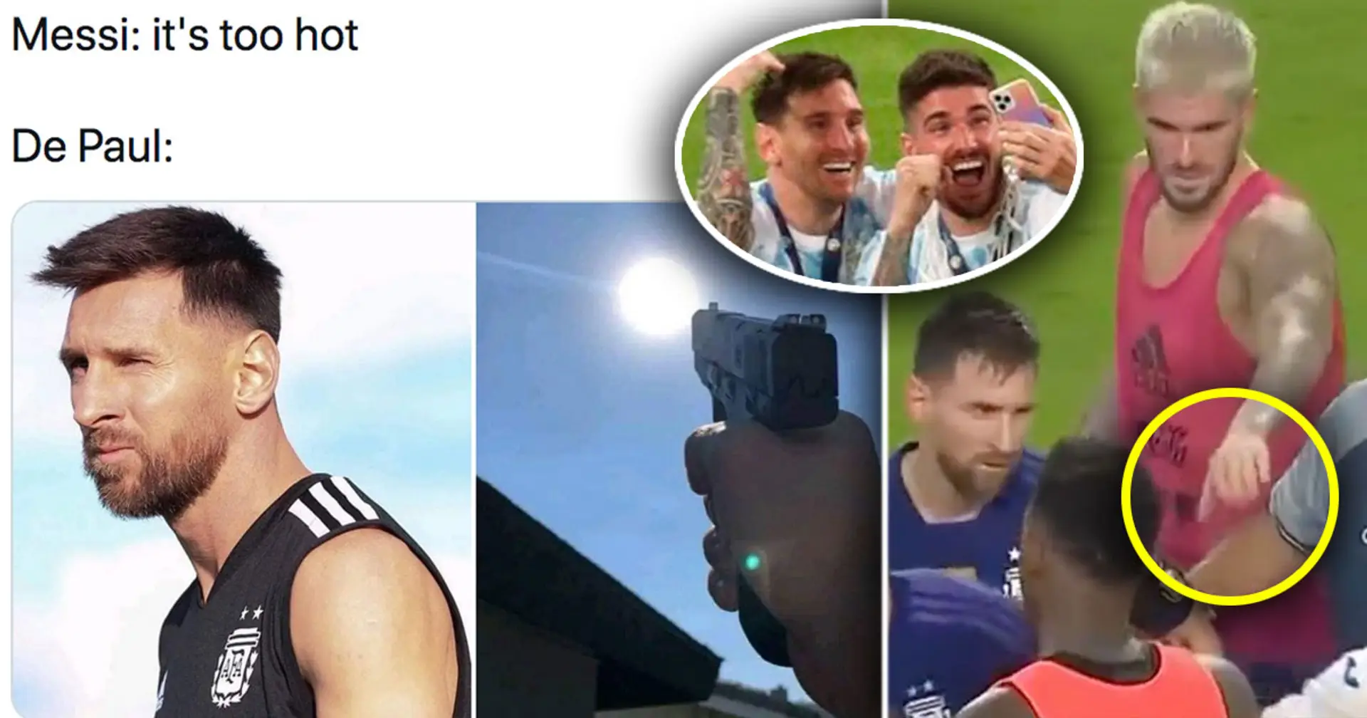 Why memes about Messi and De Paul trend on social media right now