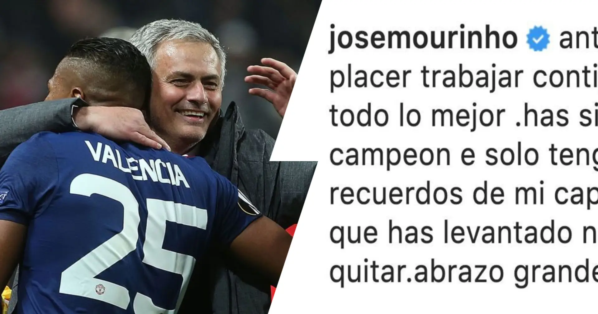 '3 cups that you raised can't be removed': Mourinho sends classy message to retiring Valencia
