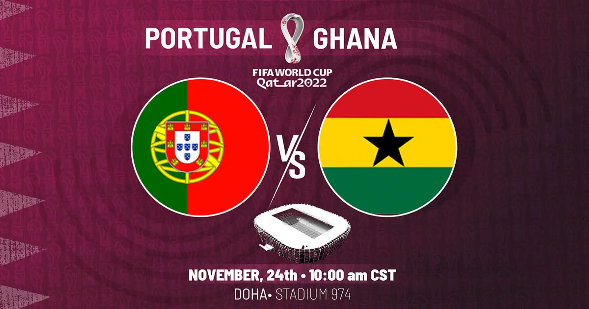 Portugal vs Ghana: Official team lineups for the World Cup clash revealed