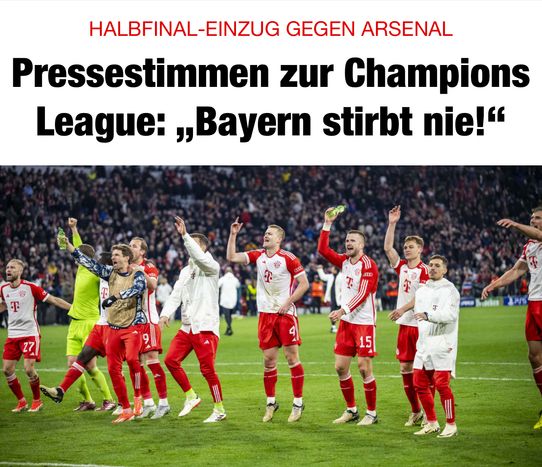 In der Bundesliga abgeschlagen, aber in der Champions League unter den besten 4 Teams