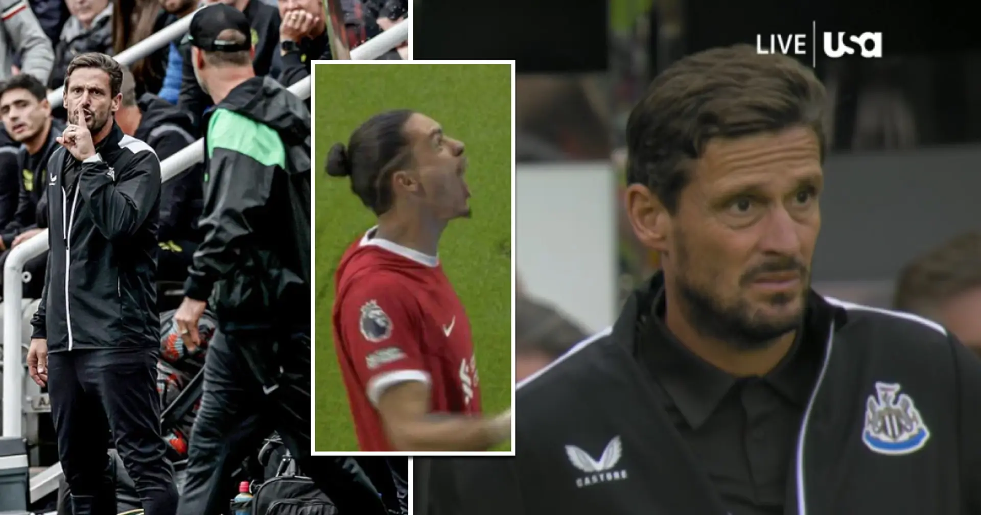 Alle haben es live gesehen: Das Gesicht von Newcastles Trainer Sekunden vor dem Sieg gegen Liverpool