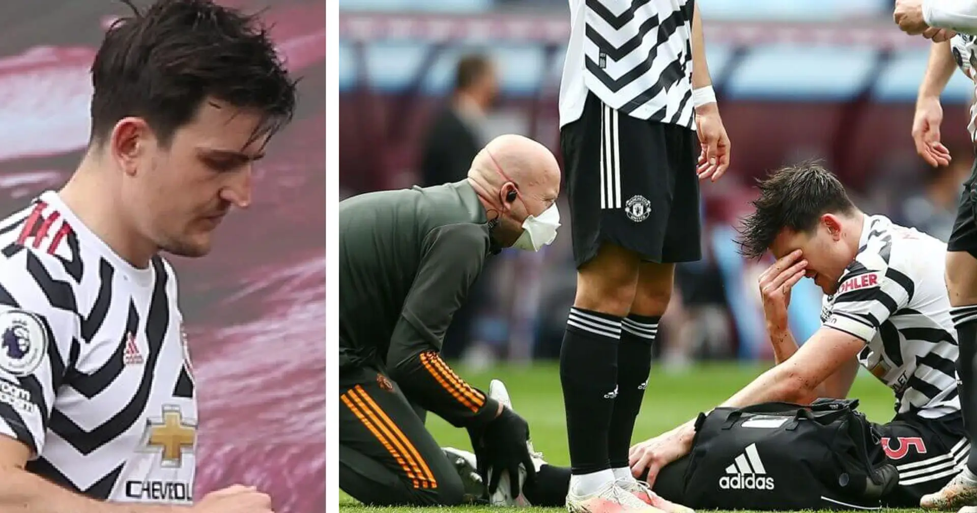Harry Maguire's left foot in 'support boot' amid serious concerns over injury