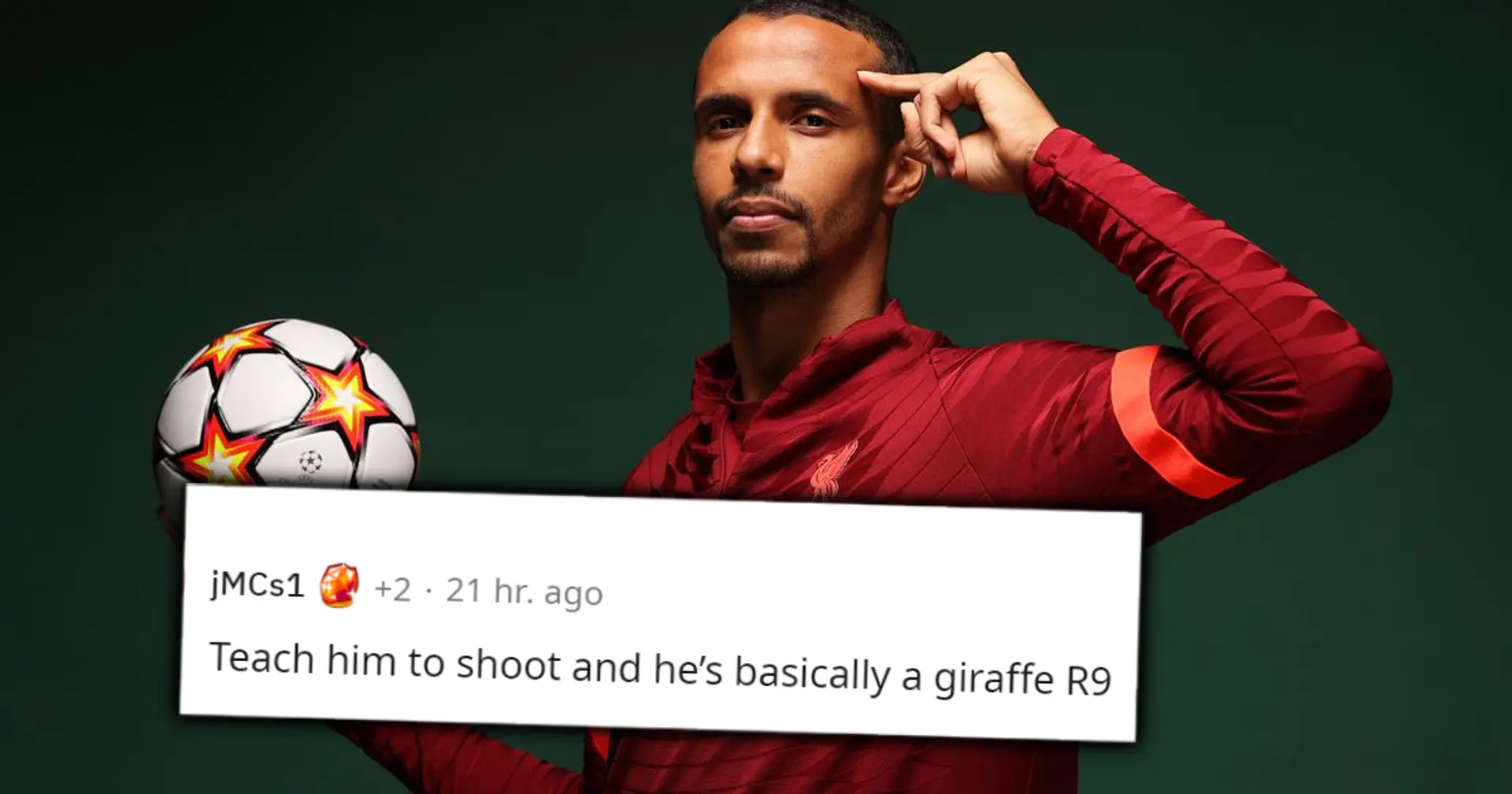 'Diego Matipdonna', 'Play him at No. 9': LFC fans show Matip love as he leads Premier League in surprising stat