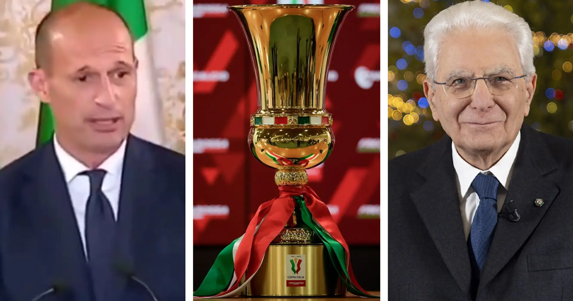 Allegri omaggia il Pres. della Repubblica Mattarella prima della Finale di Coppa Italia: "Lo sport è uno stimolo per tutti" - VIDEO