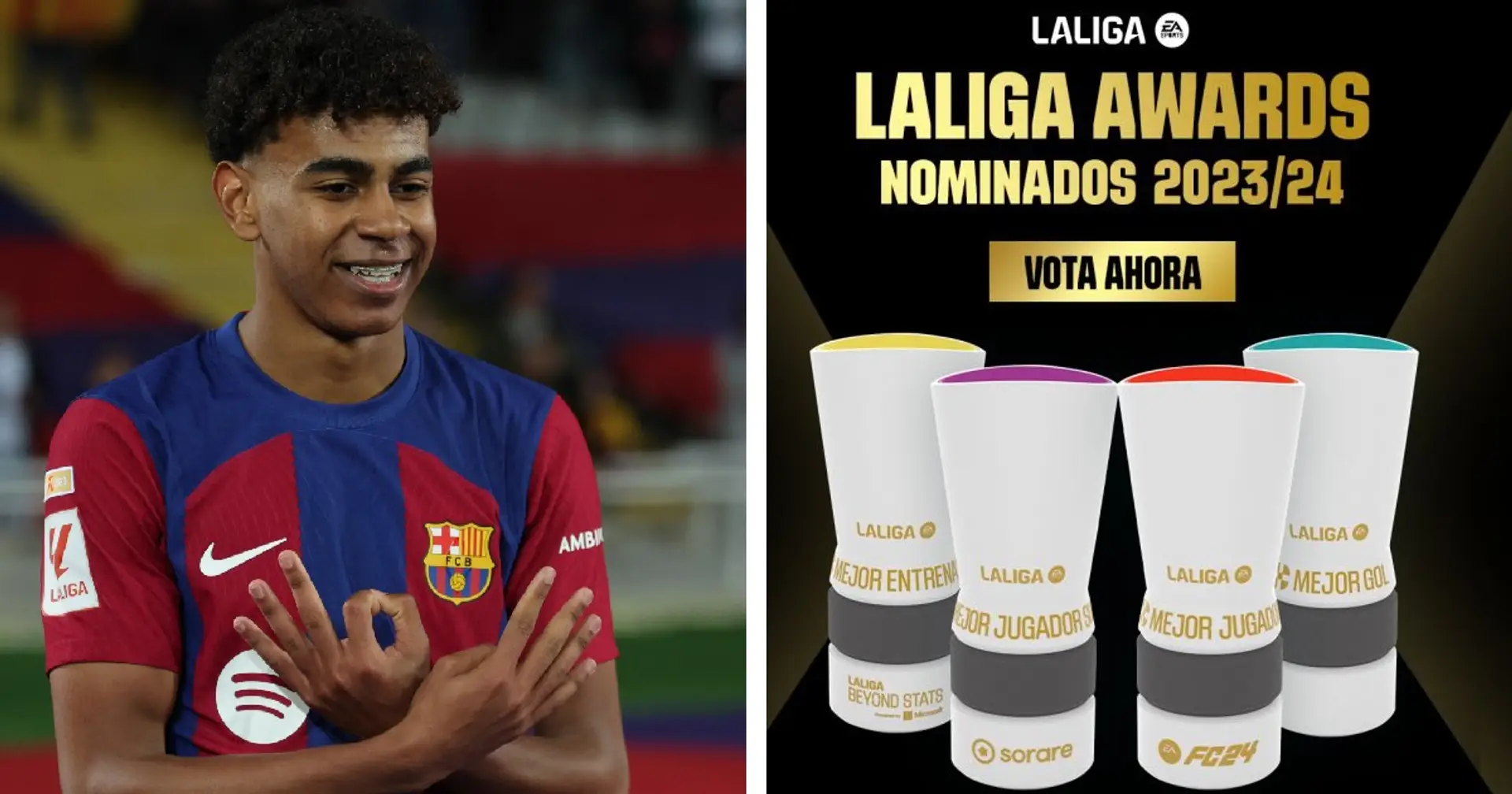 3 jugadores del Barcelona nominados para premios de temporada de La Liga