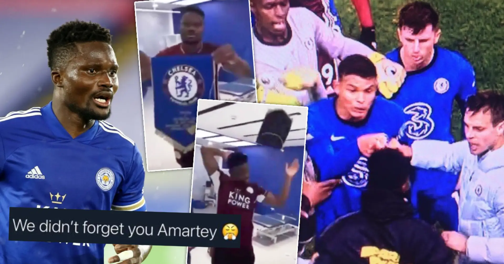 Mount and Silva go mad at Leicester's Amartey who disrespected Chelsea after FA Cup final – Thiago's wife approves
