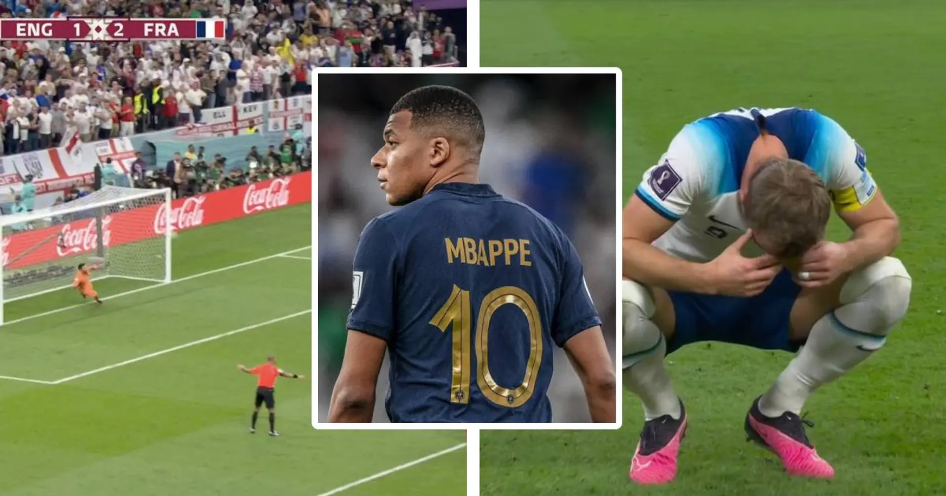 Aperçu : la réaction hilarante de Mbappé après l'énorme raté d'Harry Kane sur penalty qui qui élimine les anglais