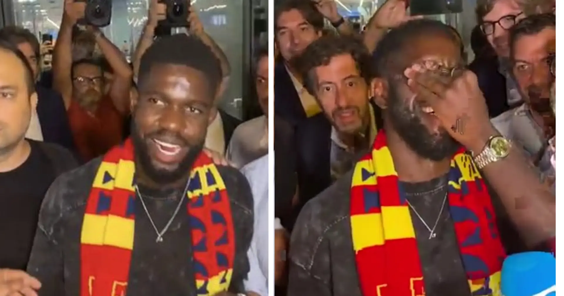 Spotted: fans give Umtiti a warm welcome in Italy