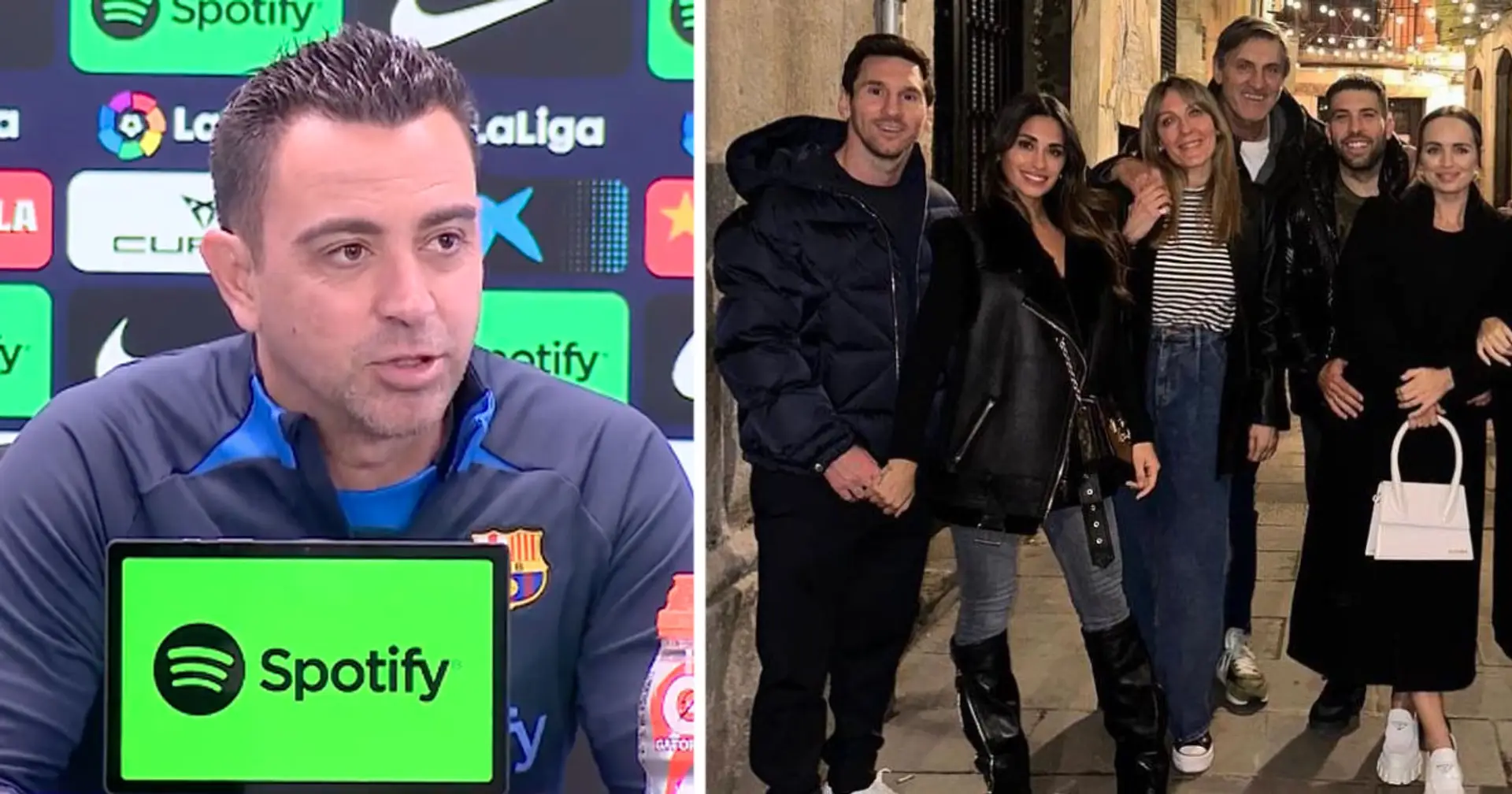"Ich bin später zum Nachtisch gegangen": Xavi scherzt über Messis Abendessen mit Busquets und Alba